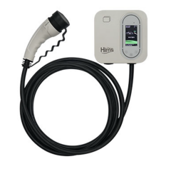 Hims 22kW Tip 2 Soketli Kablolu Beyaz Smart Elektrikli Araç Şarj İstasyonu