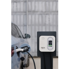 Hims 22kW Tip 2 Soketli Kablolu Beyaz Smart Elektrikli Araç Şarj İstasyonu