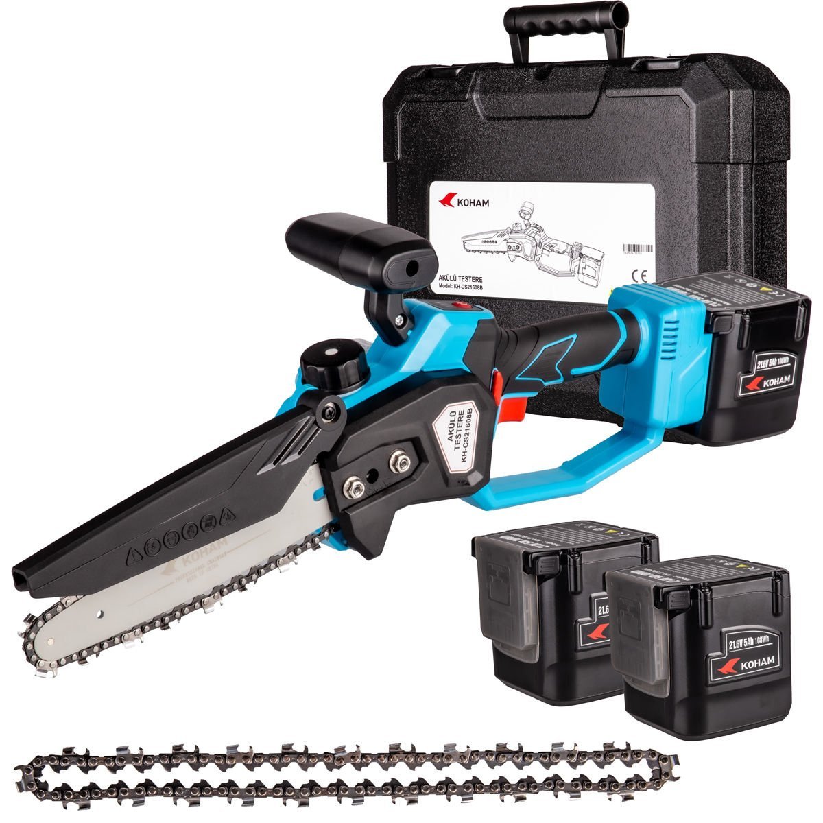 Koham KH-CS21608B  Testere  5.0 Ah 2 Akülü