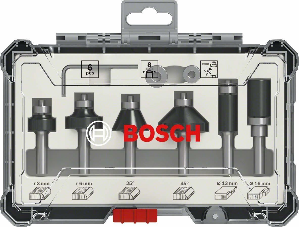 Bosch Pro Freze Seti 6'lı Karışık 8mm Şaftlı - 1.806,00 TL 'ye