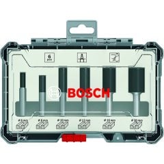 Bosch Pro Freze Seti 6'lı Düz 6mm Şaftlı