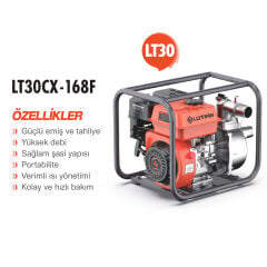 Lutian Lutian Lt-30Cx-168F 3'' Benzinli Motoru Pompası LT03303 3 Parmak