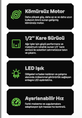 VOLTZ VZIW-16 Akülü Somun Sökme 16V 2.0 Ah