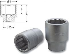 Altaş 23  mm 1/2 '' Lokma  12 Köşe