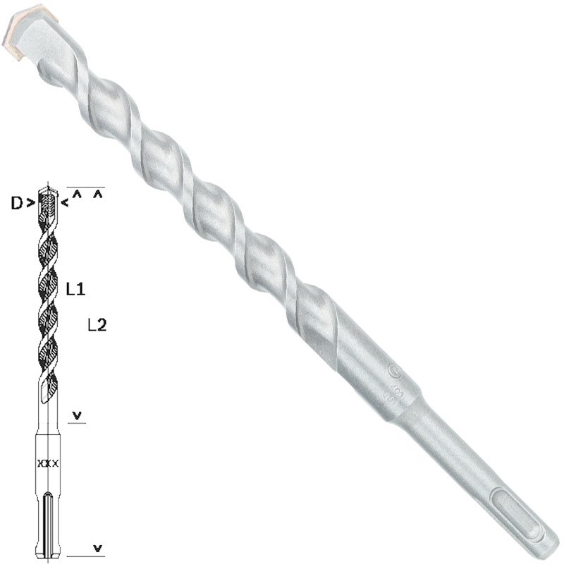 Bosch SDS-Plus-1 Matkap Uç 16x150x210mm Taş Beton