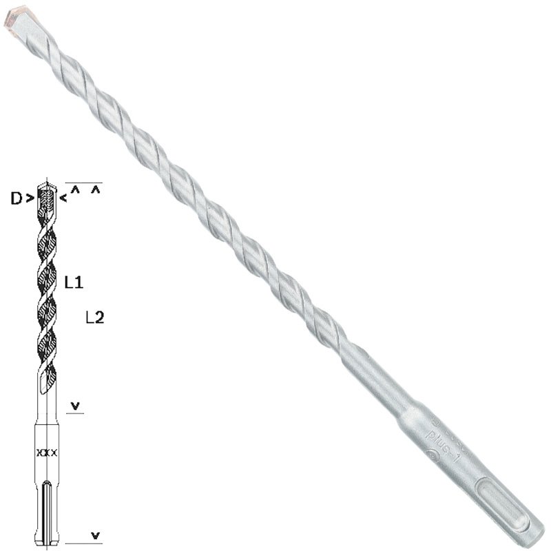 Bosch SDS-Plus-1 Matkap Uç 8x150x210mm Taş Beton
