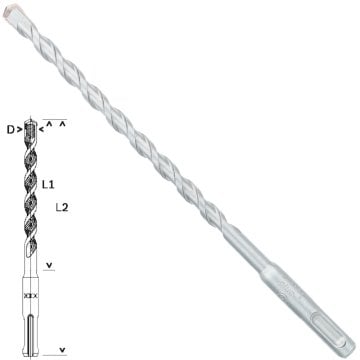 Bosch SDS-Plus-1 Matkap Uç 8x150x210mm Taş Beton
