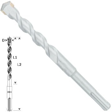 Bosch SDS-Plus-1 Matkap Uç 14x100x160mm Taş Metal