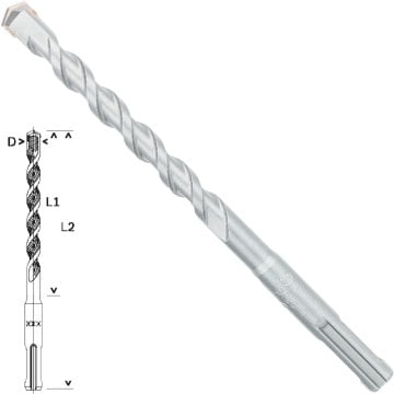 Bosch SDS-Plus-1 Matkap Uç 10x100x160mm Taş Beton
