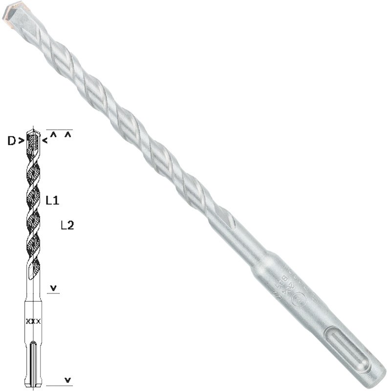 Bosch SDS-Plus-1 Matkap Uç 8x100x160mm taş Beton