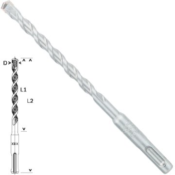 Bosch SDS-Plus-1 Matkap Uç 8x100x160mm taş Beton