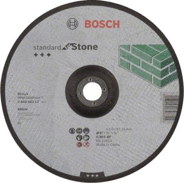 Bosch - 180*3,0 mm Standard Seri Düz Taş Kesme Diski (Taş)