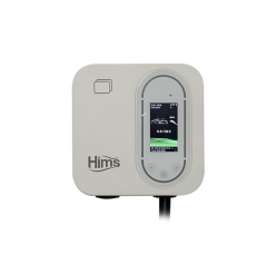 Hims 22kW Tip 2 Soketli Kablolu Beyaz Smart Elektrikli Araç Şarj İstasyonu