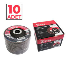 GFB Flap Disk Zımpara 115 x 22 mm A80 Kum - 10'lu Paket