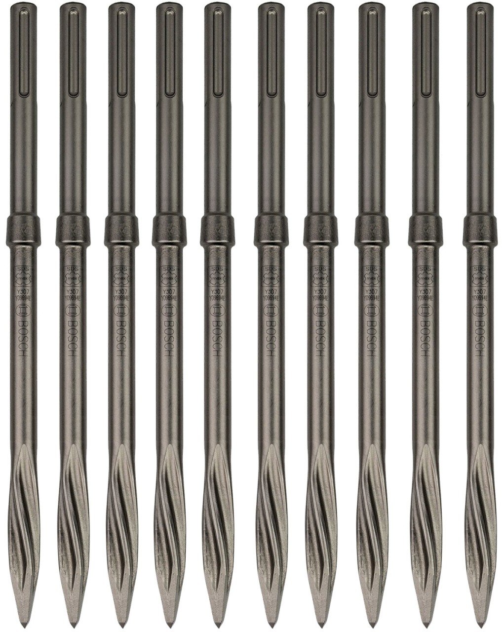 Bosch RTec Speed SDS-Max Sivri Keski 40cm 10'lu