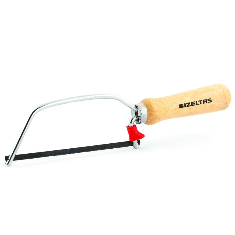 İzeltaş 05895 Kıl Testere Kolu Ağaç Saplı 15cm
