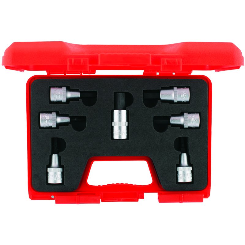 İzeltaş 1113 Lokmalı Allen Uç Takımı 1/2'' 60mm 7 Parça