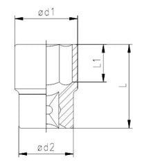 İzeltaş 1107 Lokma Anahtar 1/4'' Altı Köşe 10mm