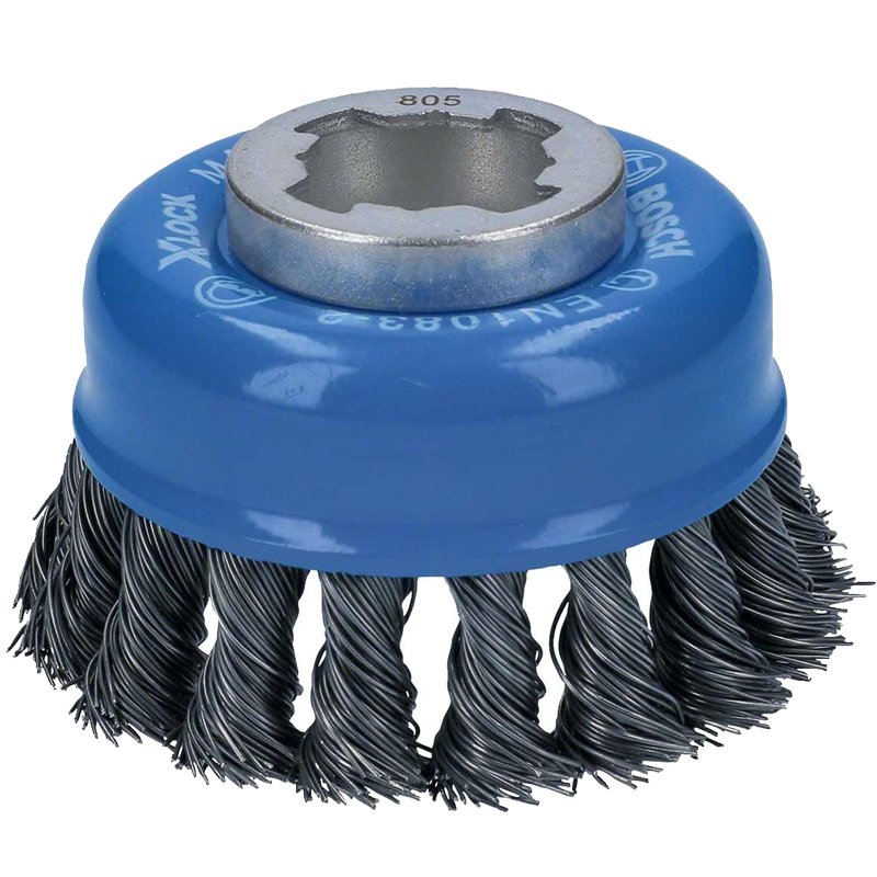 Bosch - X-LOCK - Heavy Serisi Metal İçin Burgulu Tel Fırça 75*0,5 mm