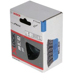 Bosch - X-LOCK - Heavy Serisi Metal İçin Burgulu Tel Fırça 75*0,5 mm