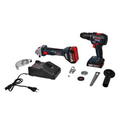 Bosch GSB 18V-50 Darbeli Delme/Vidalama + GWS 180-LI Taşlama Makinesi 18V