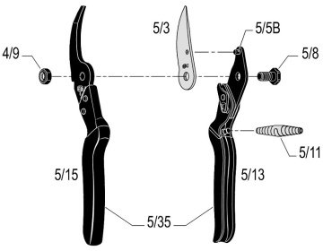 Felco 5 Budama Makası 22.5cm Sağ By-Pass