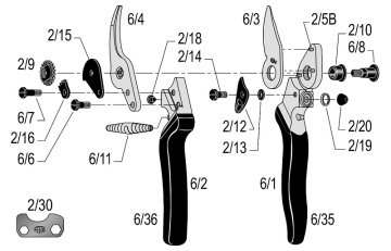 Felco 6 Budama Makası 19.5cm Sağ By-Pass