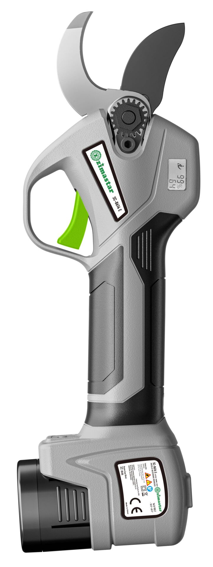 ZİMASTAR SC-8614E/1 Akülü Budama Makası  (3 AKÜ DAHİL)