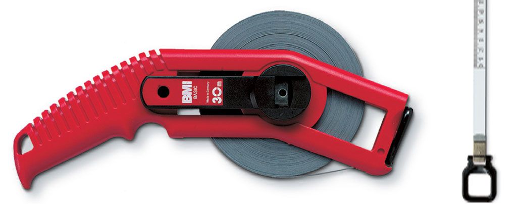 BMI 501324050A Saplı Tip Çelik Arazi Şerit Metre 50 Metre