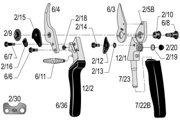 Felco 12 Budama Makası 20cm Sağ By-Pass