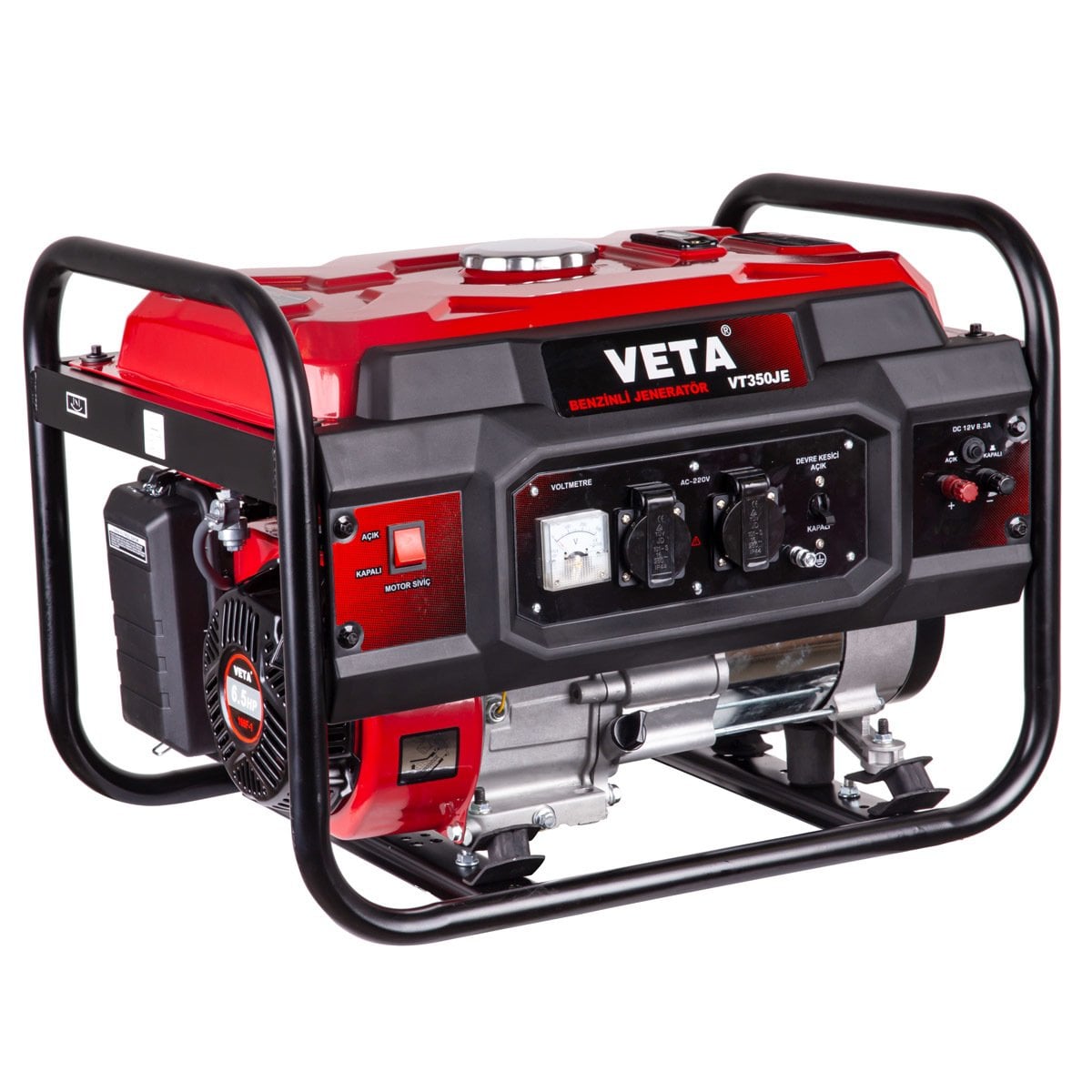 Veta VT350JM5 Jeneratör Benzinli 6.5Hp 2.8kW Monofaze