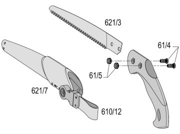 Felco 621 Budama Testeresi Kılıflı 24cm