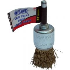 Hawk 25mm Sarı Telli Pimli Kalem Fırça // HA-10139
