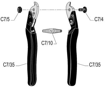 Felco C7 Çelik Halat Makası 7mm 19cm