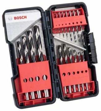 Bosch HSS PointTeQ Delme Uç 18 Parça Metal ToughBox