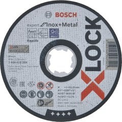 Bosch - X-LOCK - 115*1,0 mm Expert Serisi Düz Inox (Paslanmaz Çelik) Kesme Diski (Taş) - Rapido