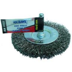 Hawk 40*6mm Gri Telli Pimli Daire Fırça // HA11127