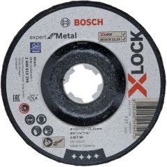 Bosch - X-LOCK - 115*6,0 mm Expert Serisi Bombeli Metal Taşlama Diski (Taş)