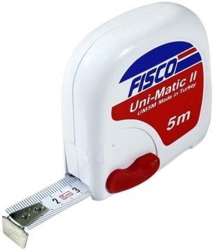 Fisco UM5M Çelik Şerit Metre 5 Metre