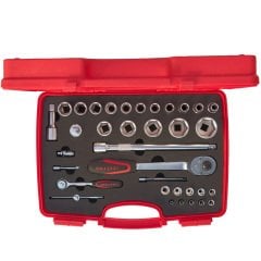 İzeltaş 1113 Lokma Anahtar Takımı 35 Parça 1/2'' ve 1/4''
