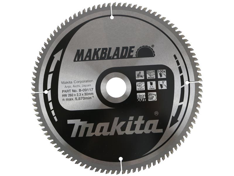 Makita Ahşap Daire Testere  260x100 Diş