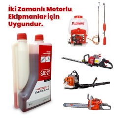 Zargana 2T10 Pro Benzin Karışım Yağı İki Zamanlı 1 Litre Ölçekli