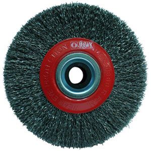 Hawk 250*25mm Gri Telli Daire Fırça // HA-10183