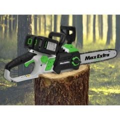 Max Extra MX8005 - 40 Volt 4 Amper Akülü Ağaç Kesme Motoru Makinesi 30CM Pala Kömürsüz Motor