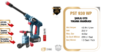 Proter PST 930 WP Şarjlı Oto Yıkama Makinası 4.0 Ah