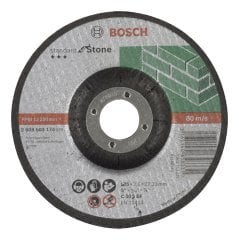 Bosch - 125*2,5 mm Standard Seri Bombeli Taş Kesme Diski (Taş)