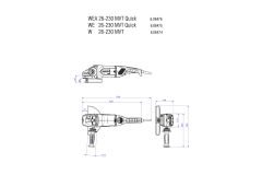 Metabo W 26-230 MVT Büyük Taşlama 2600W 230mm