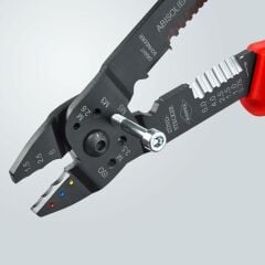 KNIPEX 97 21 215 Papuç Sıkma Ve Kablo Sıyırma Pensi 230 mm