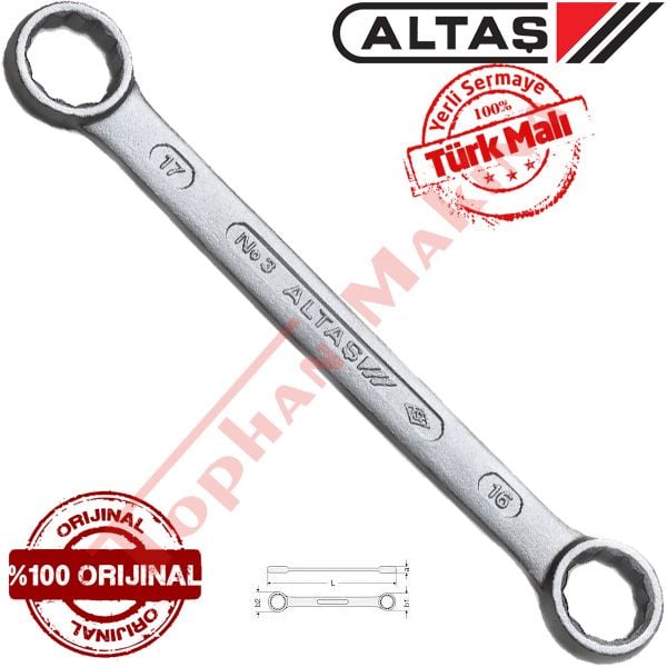 Altaş 18x19mm Düz Yıldız Anahtar