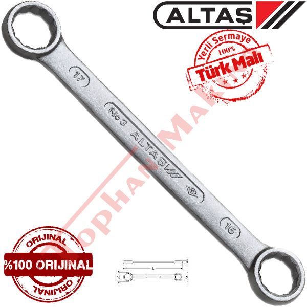 Altaş 22x24mm Düz Yıldız Anahtar